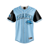 NRL 'Slugger' Baseball Shirt - Cronulla Sharks - Tee