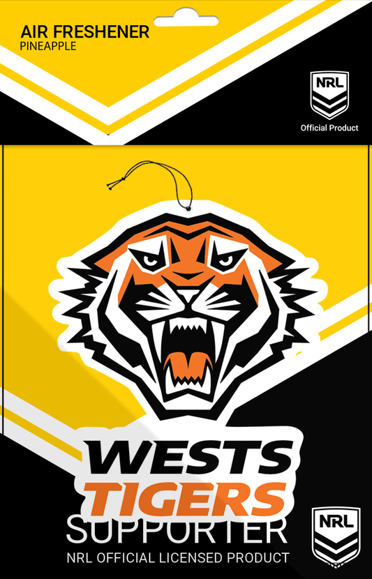 NRL Car Air Freshener - West Tigers - Rugby League