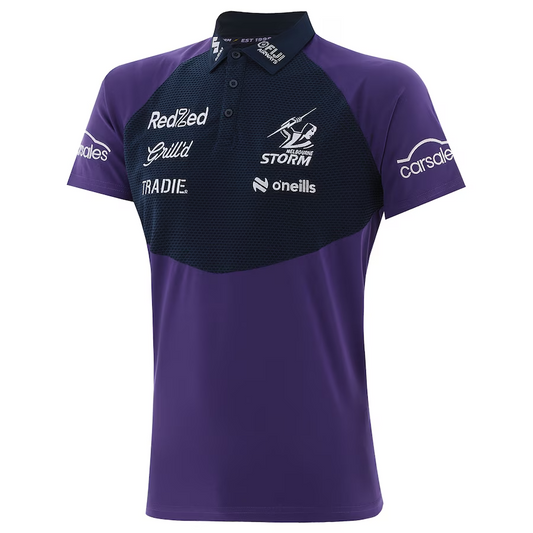 NRL 2025 Media Polo - Melbourne Storm - Youth - Kids