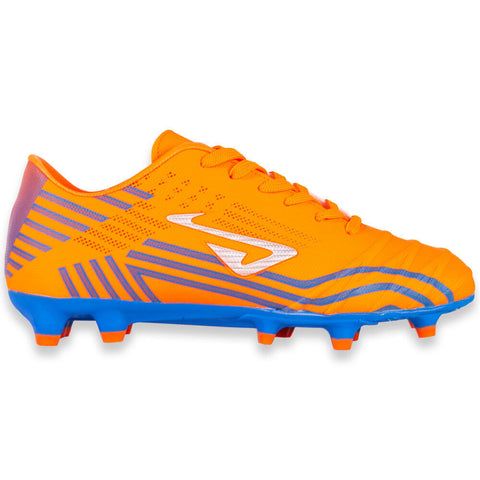NOMIS Prodigy FG Football Boots - Orange/Royal/Silver - Youth - Kids