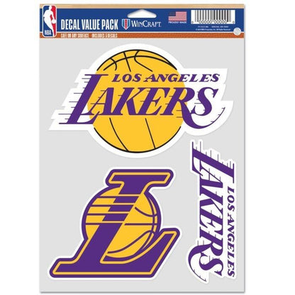 NBA 3 Decal Value Pack - Los Angeles Lakers - Sticker