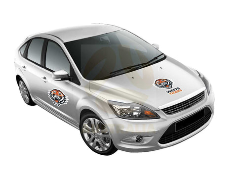 NRL Car Monster Decal - West Tigers - Sticker - Team Logo - 470mm