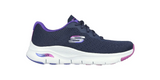 SKECHERS Arch Fit Infinity Cool Shoe - Navy/Purple - Womens