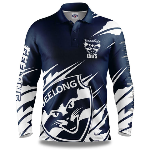 AFL 'Ignition' Fishing Shirt - Geelong Cats - Adult - Mens - Polo