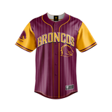 NRL 'Slugger' Baseball Shirt - Brisbane Broncos - Tee