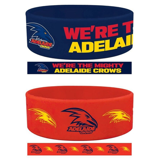 AFL Wrist Bands Set of 2 - Adelaide Crows - Set of Two - Silicone Band