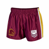 NRL Supporter Footy Shorts - Brisbane Broncos - Kids Youth Adults