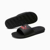 PUMA Cool Cat 2.0 Slides - Black/Red - Shoe - Sandal - Mens
