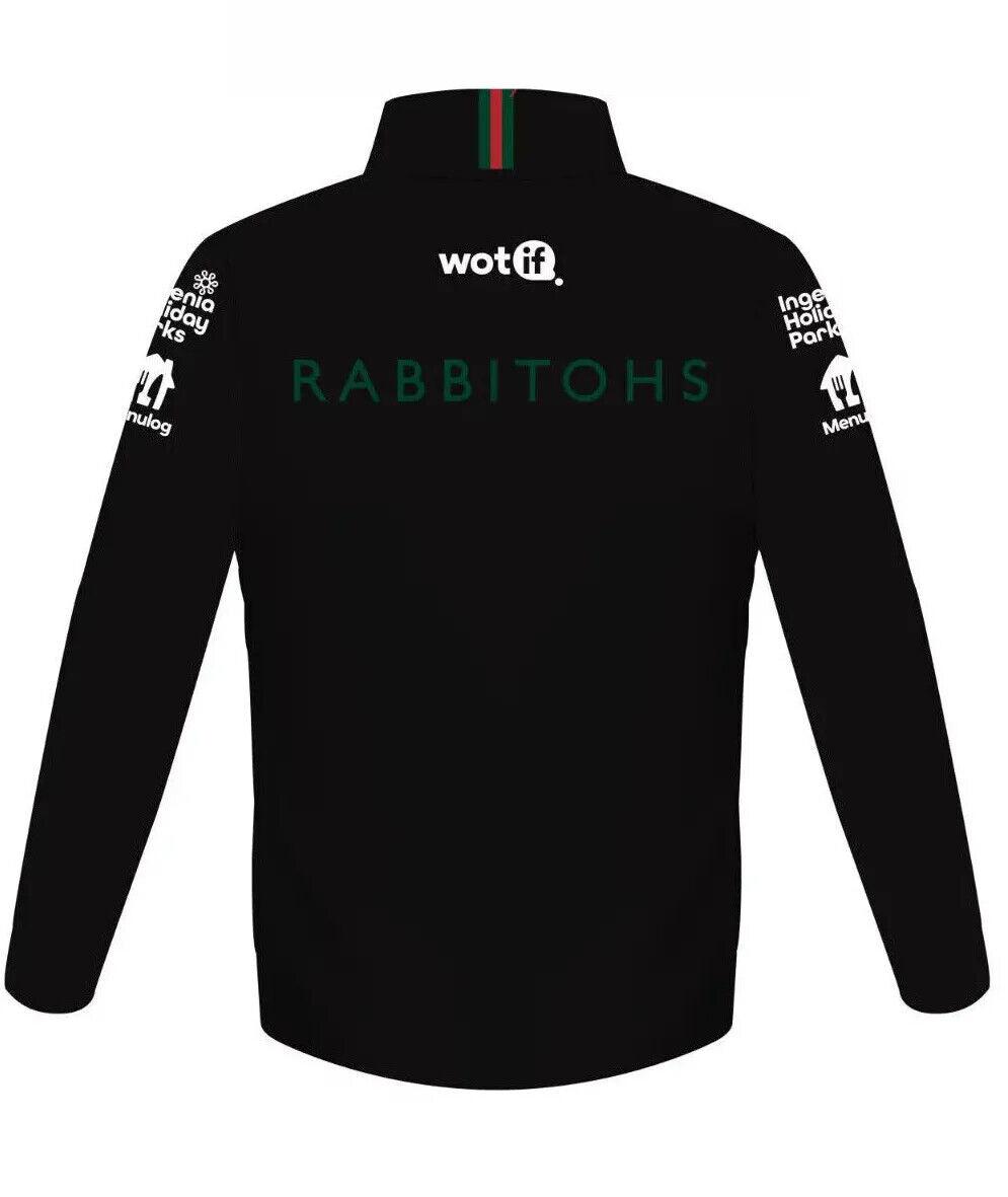 NRL 2024 Softshell Jacket - Rabbitohs - Black - Adult - Mens