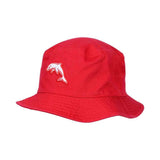 NRL Twill Bucket Hat - Dolphins - Red - Adult Size