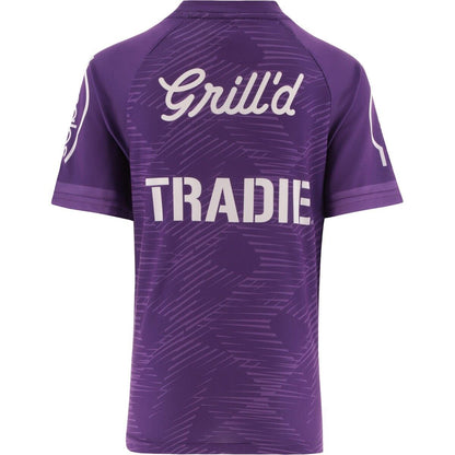 NRL 2025 Training Tee - Melbourne Storm - Purple - Youth Kids