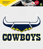 NRL Car Monster Decal - North Queensland Cowboys - Sticker - Team Logo - 470mm