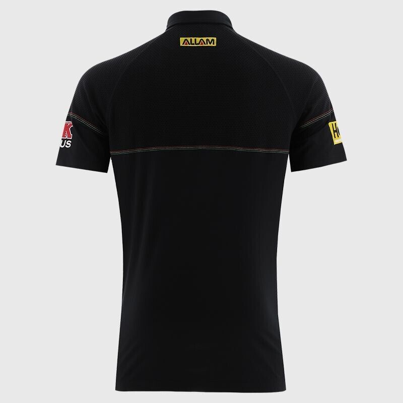 NRL 2025 Media Polo - Penrith Panthers - Black - Adult - Mens