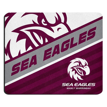 NRL Mouse Mat - Manly Sea Eagles - Mouse Pad - 22cm x 19cm