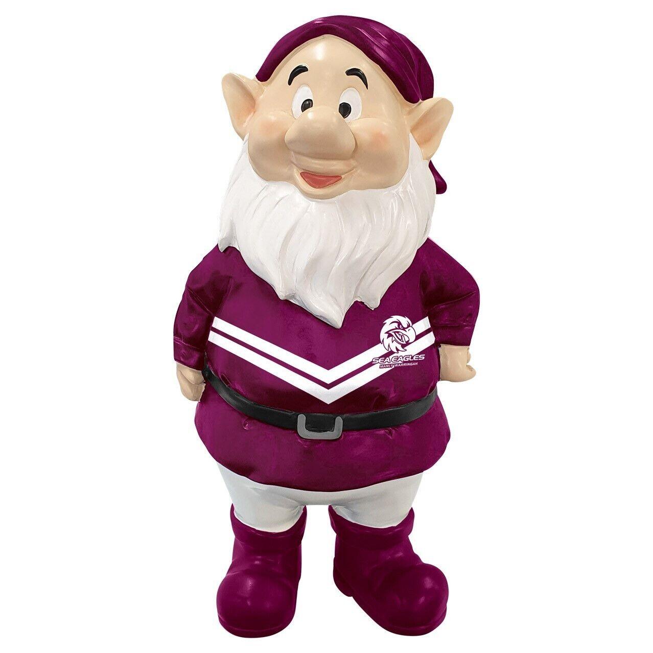 NRL Mini Garden Gnome - Manly Sea Eagles - Polyresin - 18cm