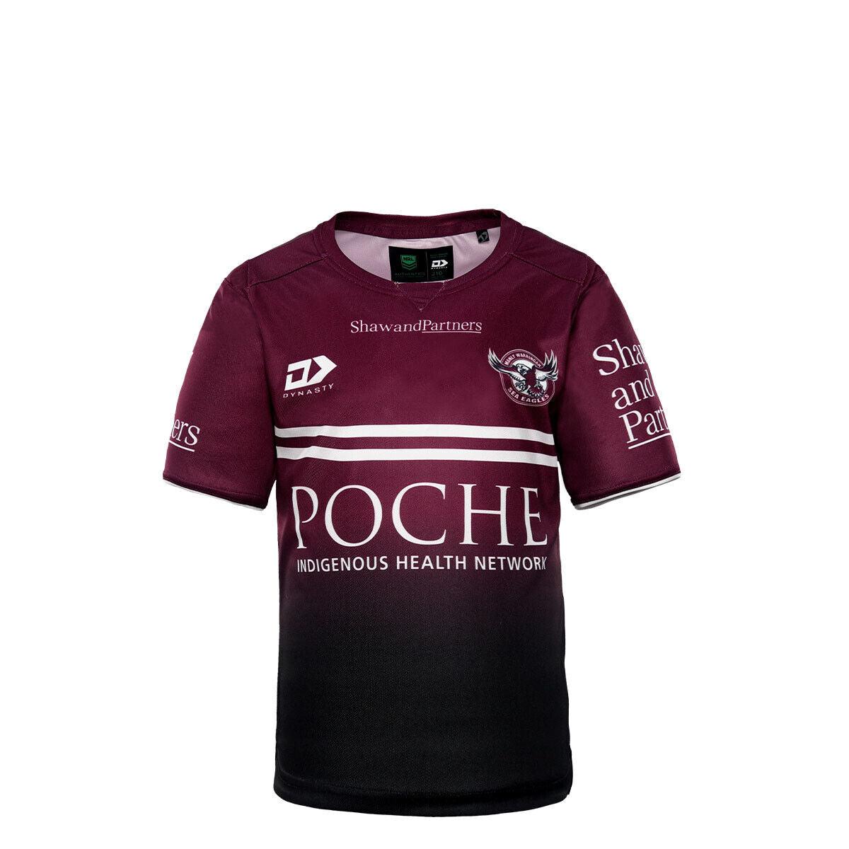 NRL 2022 Training Tee Shirt - Manly Sea Eagles - YOUTH - Rugby League - DYNASTY