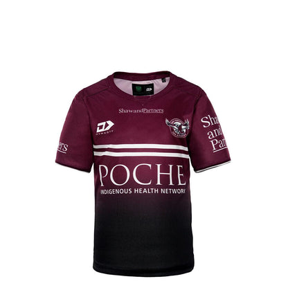 NRL 2022 Training Tee Shirt - Manly Sea Eagles - YOUTH - Rugby League - DYNASTY