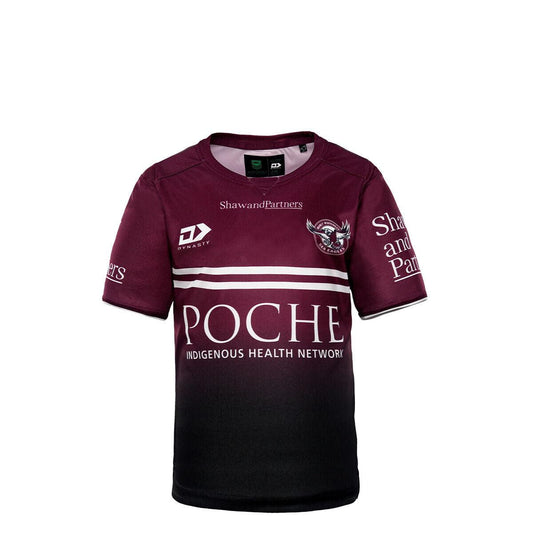 NRL 2022 Training Tee Shirt - Manly Sea Eagles - YOUTH - Rugby League - DYNASTY