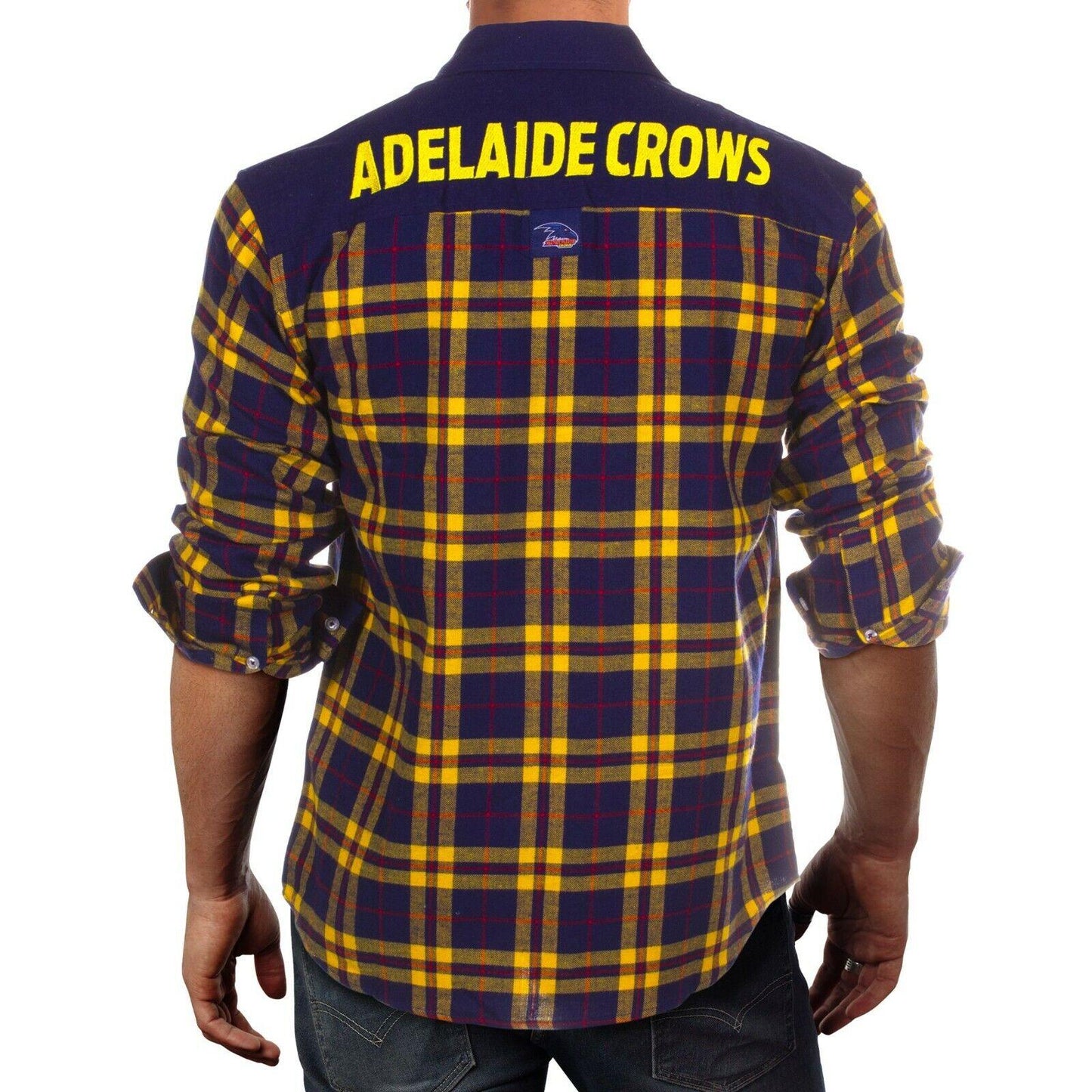 AFL Flannel Polo - Adelaide Crows - Flanno - Flannelette Shirt