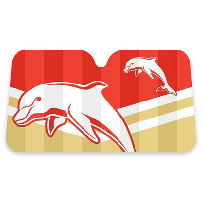 NRL Car Sunshade - Dolphins - 130cm x 70cm