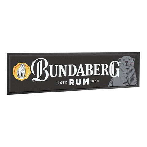 Bundaberg Rum Bar Runner - Bar Mat - Bundy Rum - Black - 25cm x 90cm