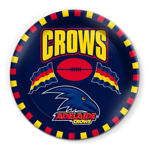 AFL Snack Plate - Adelaide Crows - 20cm diameter - Melamine - Single