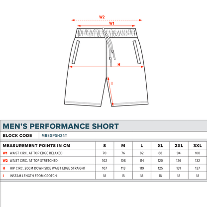 NRL Panel Performance Shorts - South Sydney Rabbitohs - Supporter - Adult - Mens