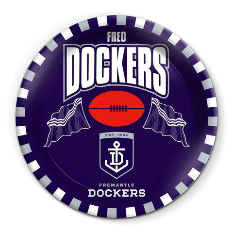 AFL Snack Plate - Fremantle Dockers - 20cm diameter - Melamine - Single