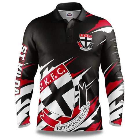 AFL 'Ignition' Fishing Shirt - St Kilda Saints - Adult - Mens - Polo