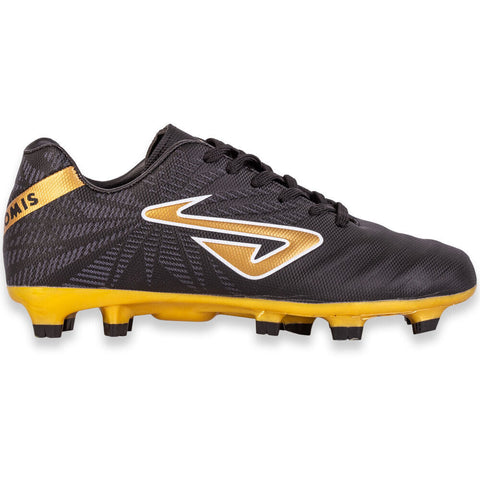 NOMIS Immortal FG Football Boots - Black/Gold - Shoe - Youth - Kids - Junior