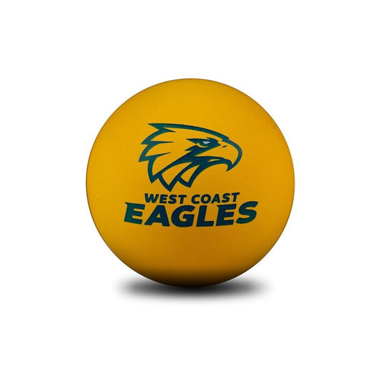 AFL Rubber High Bounce Hand Ball - West Coast Eagles - Single - 6cm