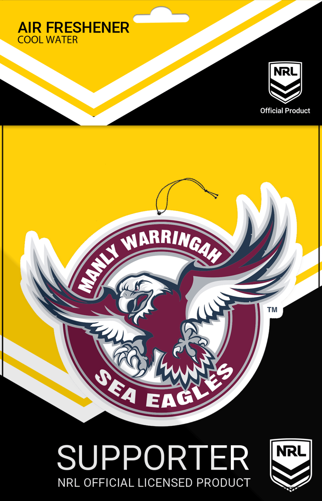 NRL Car Air Freshener - Manly Sea Eagles - Rugby League