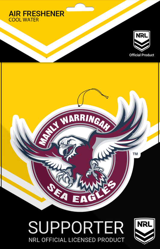 NRL Car Air Freshener - Manly Sea Eagles - Rugby League
