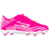 NOMIS Prodigy FG Football Boots - Pink/White/Silver - Youth - Kids