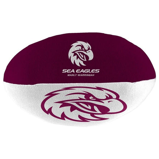 NRL Plush Soft Football - Manly Sea Eagles - 12cm x 25cm Ball