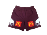 NRL 2024 Training Shorts - Queensland Maroons - Maroon - QLD - Youth - Kids