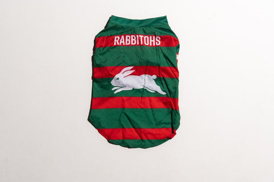 NRL Pet Jersey - South Sydney Rabbitohs - Size XS to XL - T-Shirt - Dog - Cat