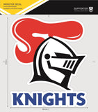 NRL Car Monster Decal - Newcastle Knights - Sticker - Team Logo - 470mm