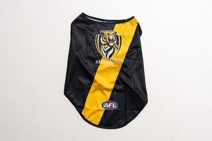AFL Pet Jersey - Richmond Tigers - Size XS to XL - T-Shirt - Dog - Cat