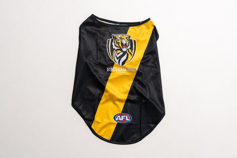 AFL Pet Jersey - Richmond Tigers - Size XS to XL - T-Shirt - Dog - Cat