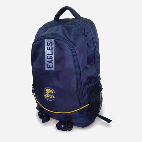 AFL Stirling Backpack - West Coast Eagles - 49x32x12cm - Nylon Bag