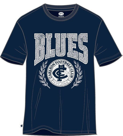 AFL Arch Graphic Tee Shirt - Carlton Blues - Mens T-Shirt