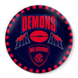 AFL Snack Plate - Melbourne Demons - 20cm diameter - Melamine - Single