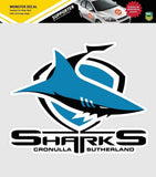 NRL Truck Decal - Cronulla Sharks - Sticker - Team Logo - 470mm