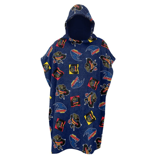 AFL Youth Hooded Towel - Adelaide Crows - Kids - Beach Bath - OSFM