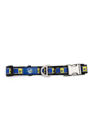 NRL Adjustable Dog Collar - Paramatta Eels - Small & Large