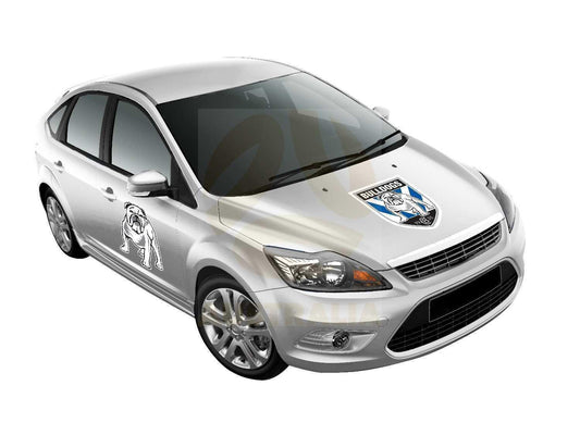 NRL Car Monster Decal - Canterbury Bulldogs - Sticker - Team Logo - 470mm
