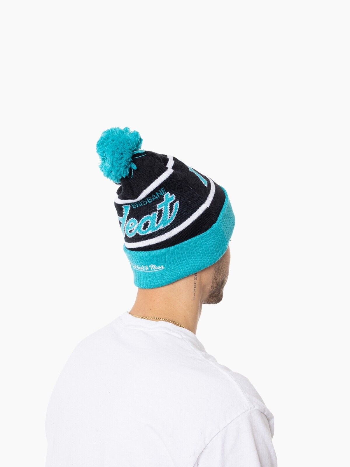 BBL Pom Pom Knit Beanie - Brisbane Heat - Adult - OSFM