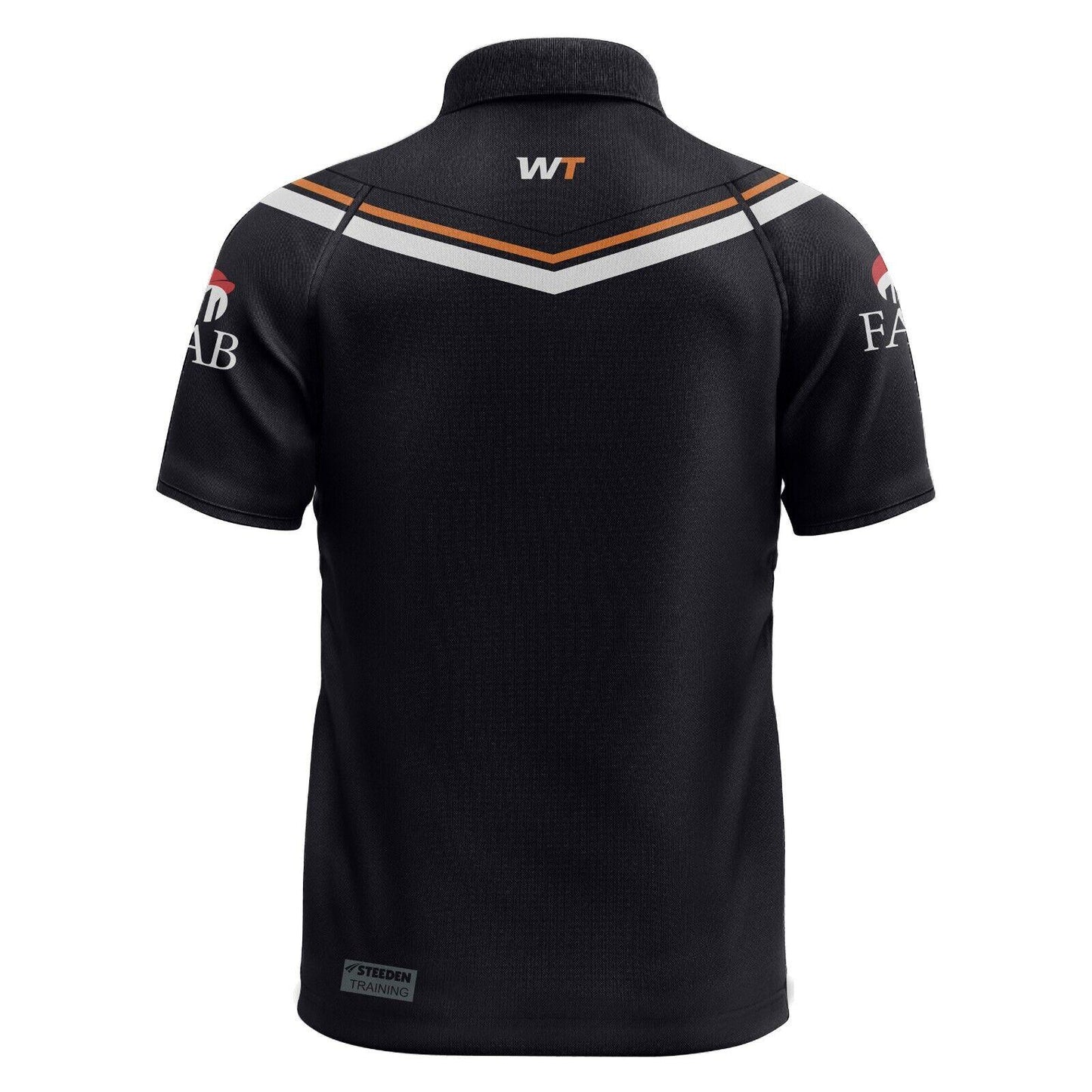 NRL 2024 Media Polo - West Tigers - Black - Adult - Mens