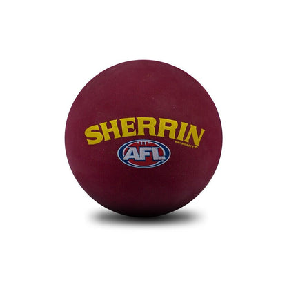 AFL Rubber High Bounce Hand Ball - Brisbane Lions - Single - 6cm